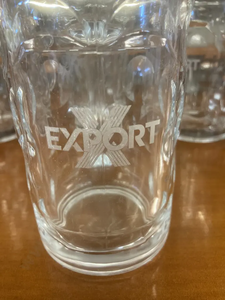 Lot of 6 New Export Glass Beer Steins Image 1++