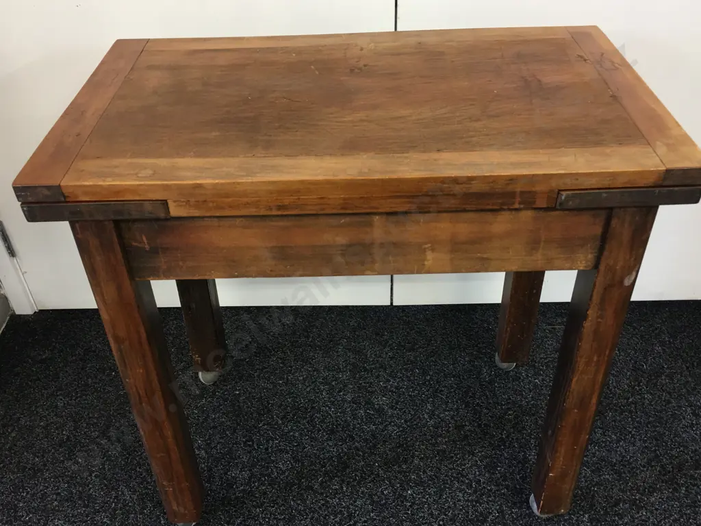 Vintage Draw Leaf Extension Side Table Image 1++