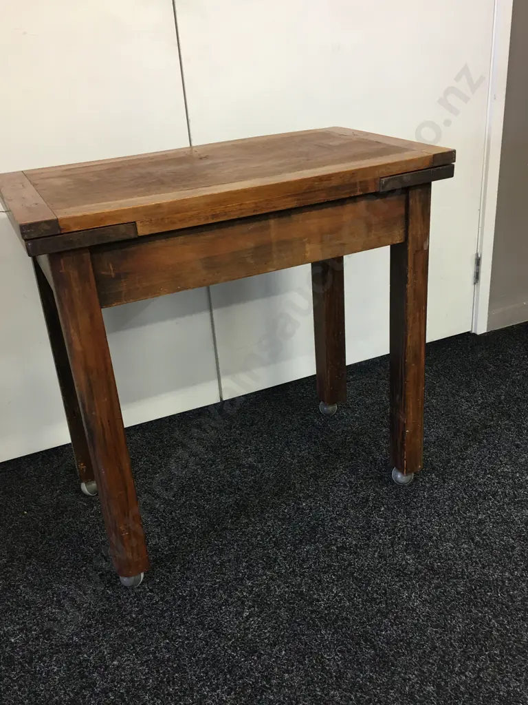 Vintage Draw Leaf Extension Side Table Image 1++