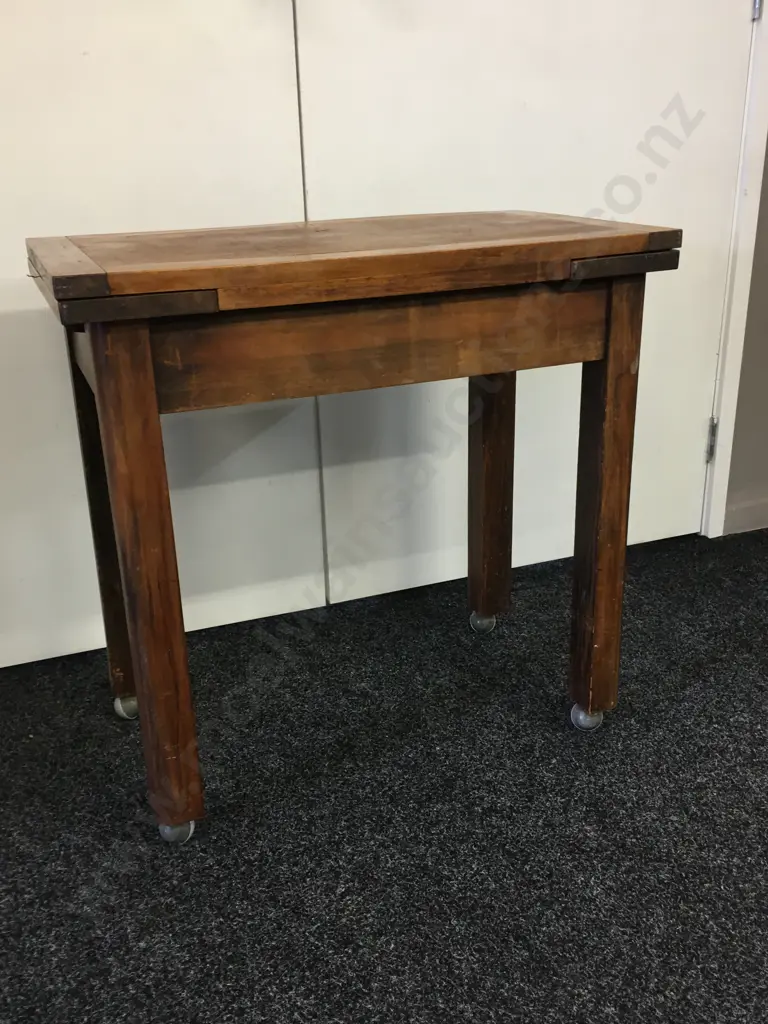 Vintage Draw Leaf Extension Side Table Image 1++