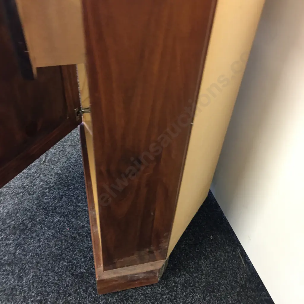 Pine Corner Unit, Single Door & Drawer, Knob Handles. H87 W62 D37cm Image 1++