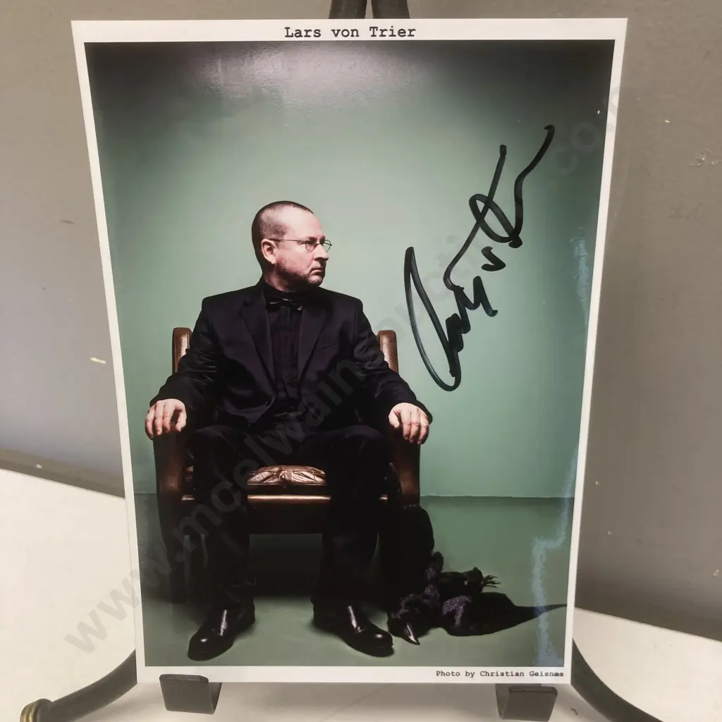 Rare Lars von Trier Signed 21x15cm Photo Image 1++