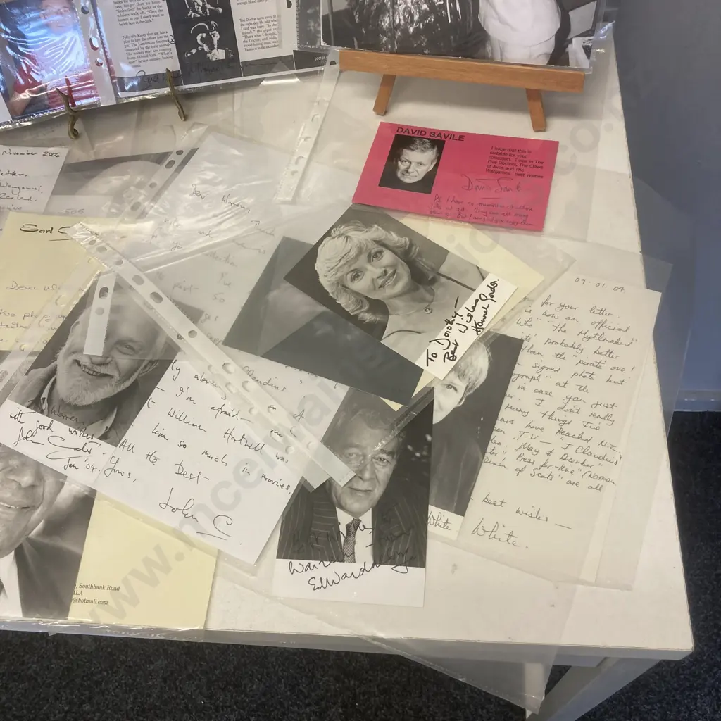 Dr Who Autographs, Correspondence, Signed Photos Etc Image 1++