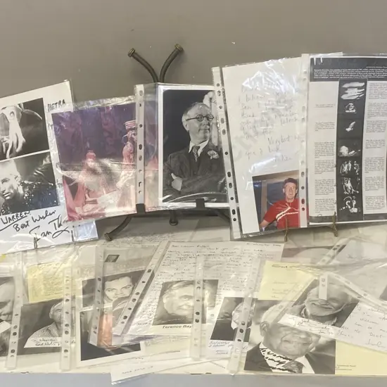 Dr Who Autographs, Correspondence, Signed Photos Etc