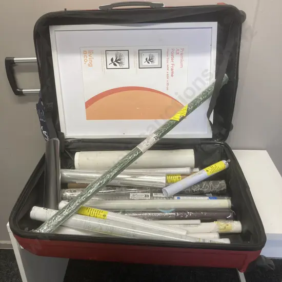 Sestini Suitcase (As Found) Posters Etc With Pemium A3 Poster Frame & Garden Stakes