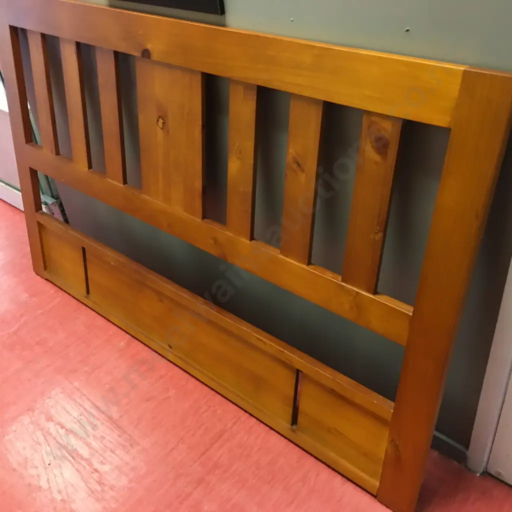 Pine Queen Size Headboard Image 1++