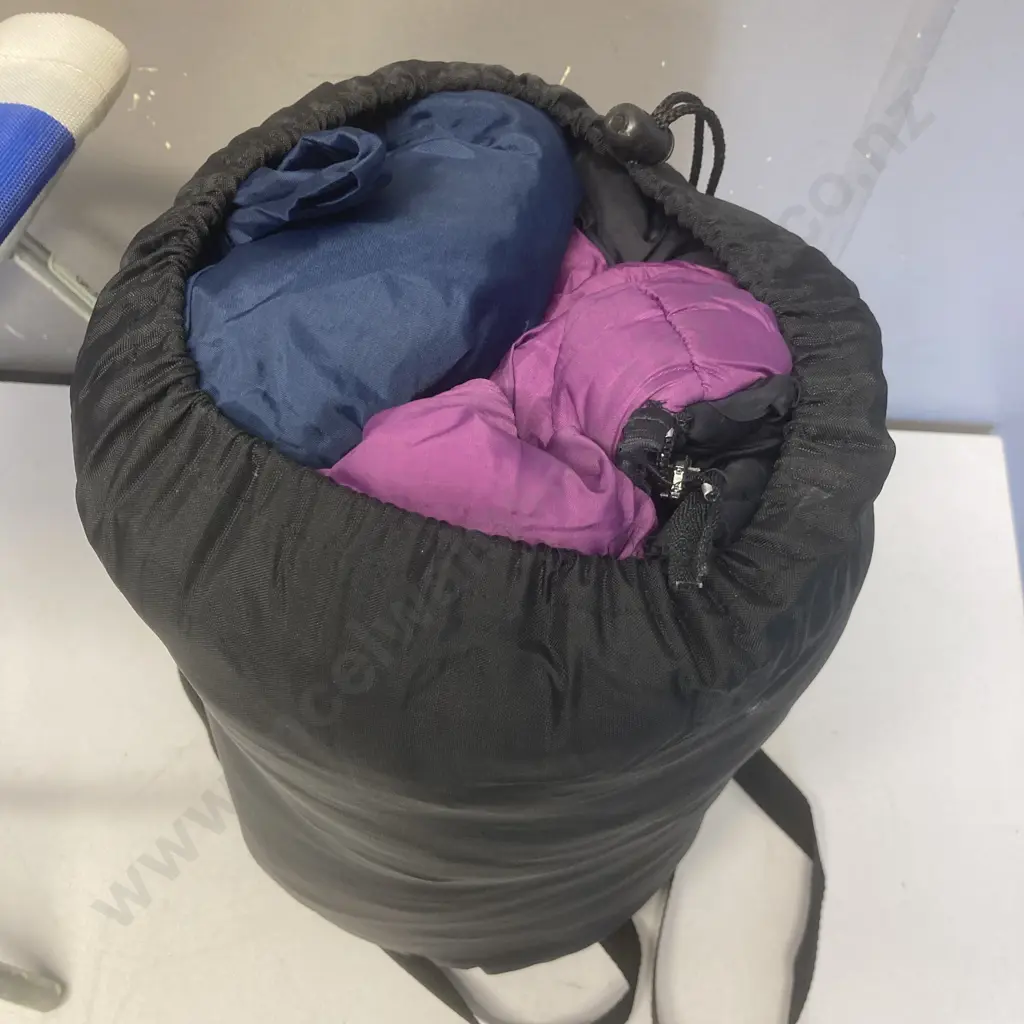 Sleeping Bag & Folding Camp Stool (Donated) Image 1++