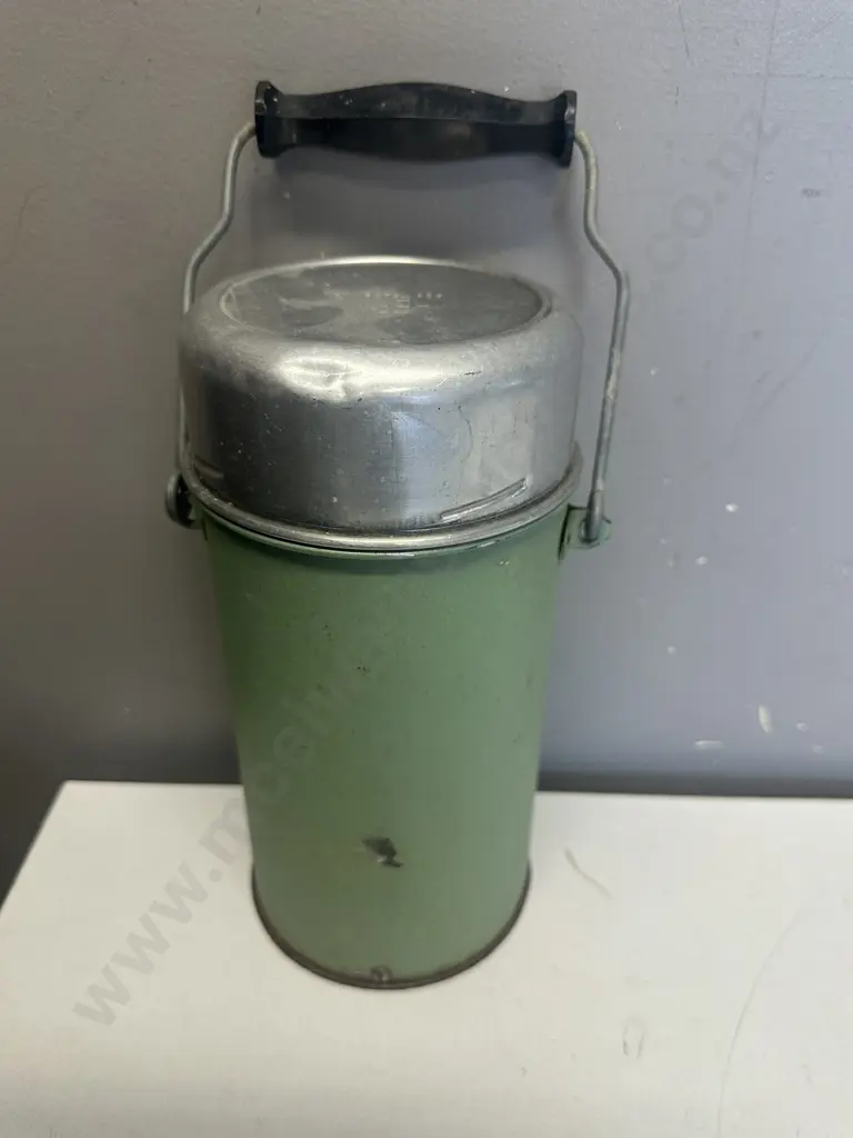Vintage Thermos Flask With Cork Bung & Aluminium Cap Image 1++