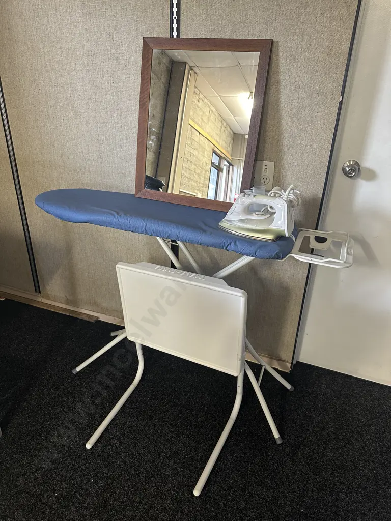Laundry Items Including Iron, Ironing Board Etc Image 1++