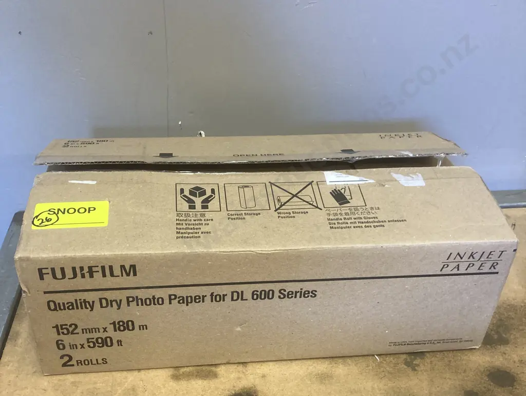 Fujifilm Quality Dry Photo Paper For DL 600 Series - 2 Rolls Image 1++