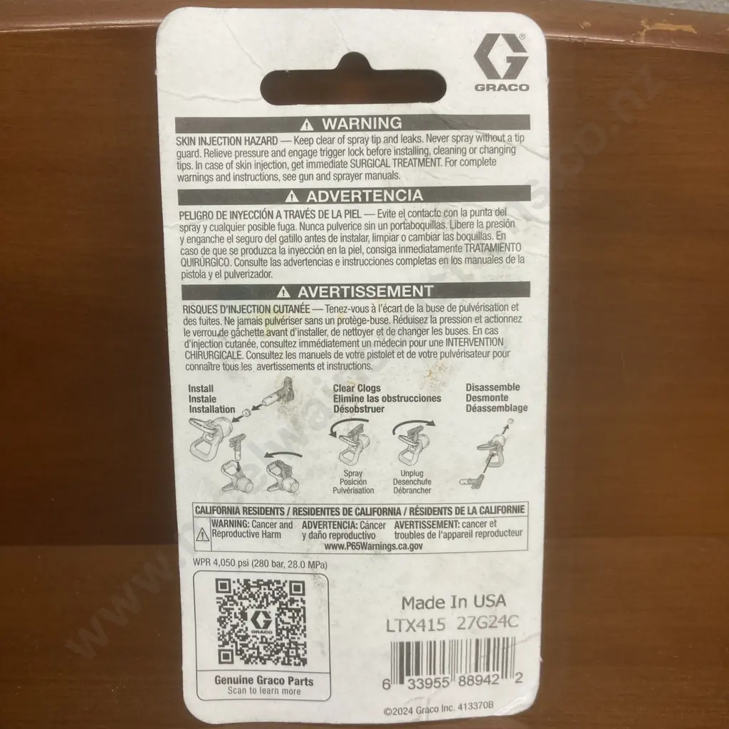 Graco RAC X LTX SwitchTip, 415 Image 1++