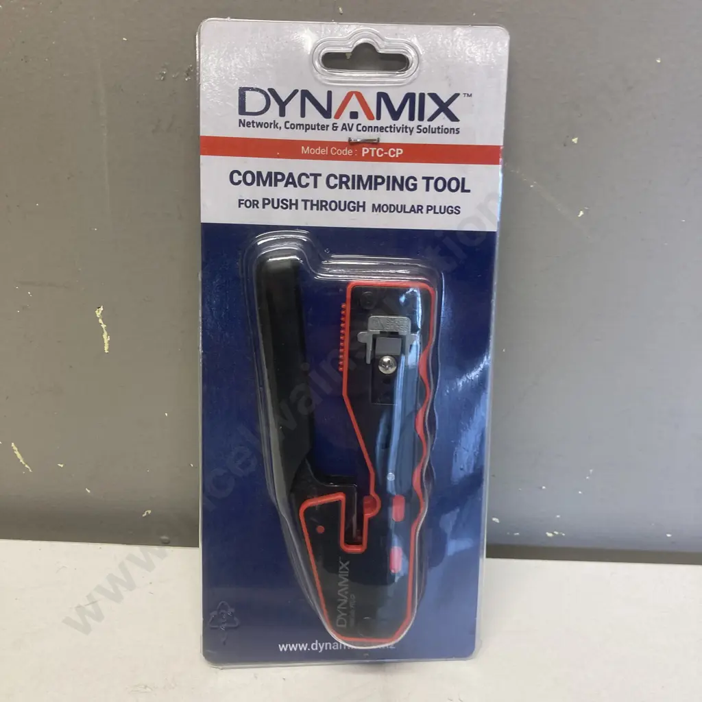 DYNAMIX Compact Push Through Crimper with Built-in Stripping & Cutting Blade, Model PTC-CP Image 1++