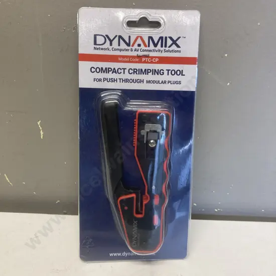 DYNAMIX Compact Push Through Crimper with Built-in Stripping & Cutting Blade, Model PTC-CP