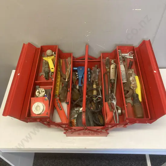 Steel Toolbox With Tools