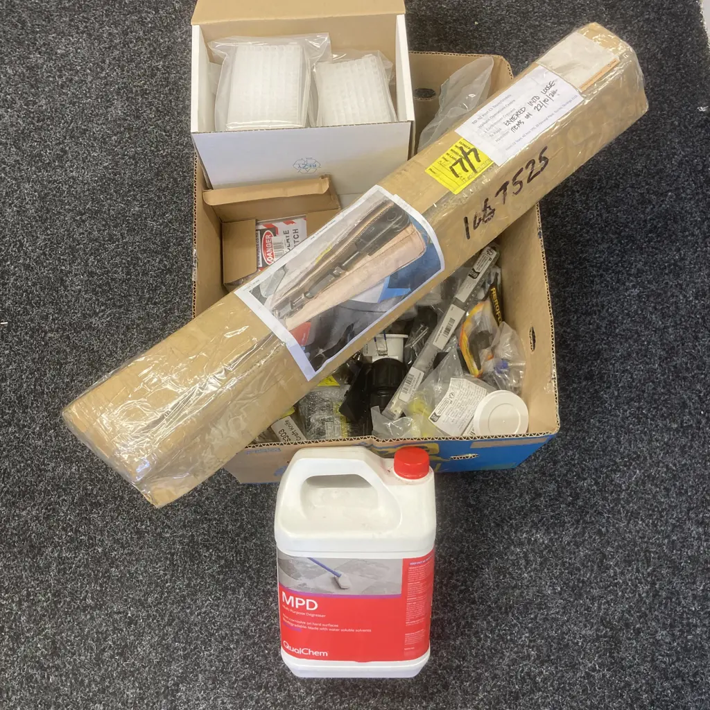 Box lot Mechanical, Electrical, Qualchem Degreaser Etc Image 1++