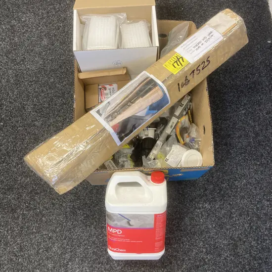 Box lot Mechanical, Electrical, Qualchem Degreaser Etc