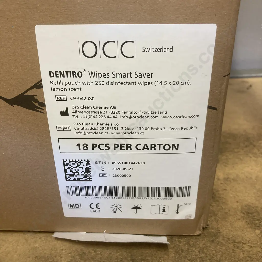 OCC Dentiro Wipes Refill Packs - 18 x 250 Image 1++