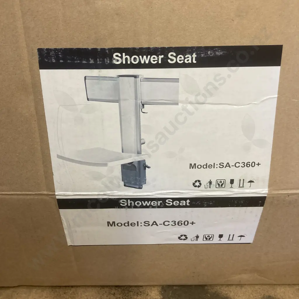 New Shower Seat Model SA-C360+ Dark Silver / White Image 1++