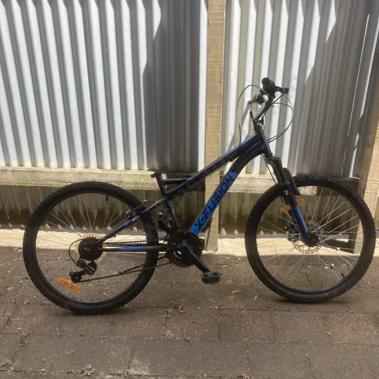 Black & Blue X-Fusion 24.0 Bike (Missing Seat) no commercial value dumped