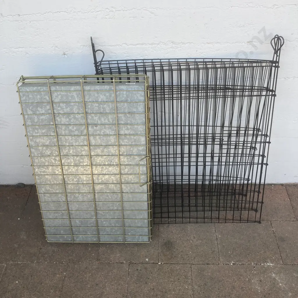 Small Collapsible Dog Crate & Black Pen Image 1++