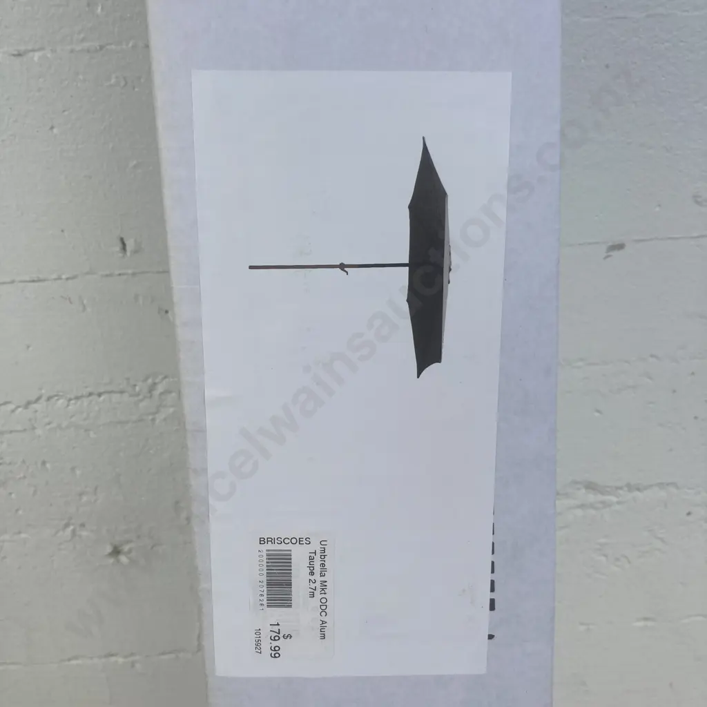 Market Umbrella - Aluminium 2.7Mt Taupe Image 1++