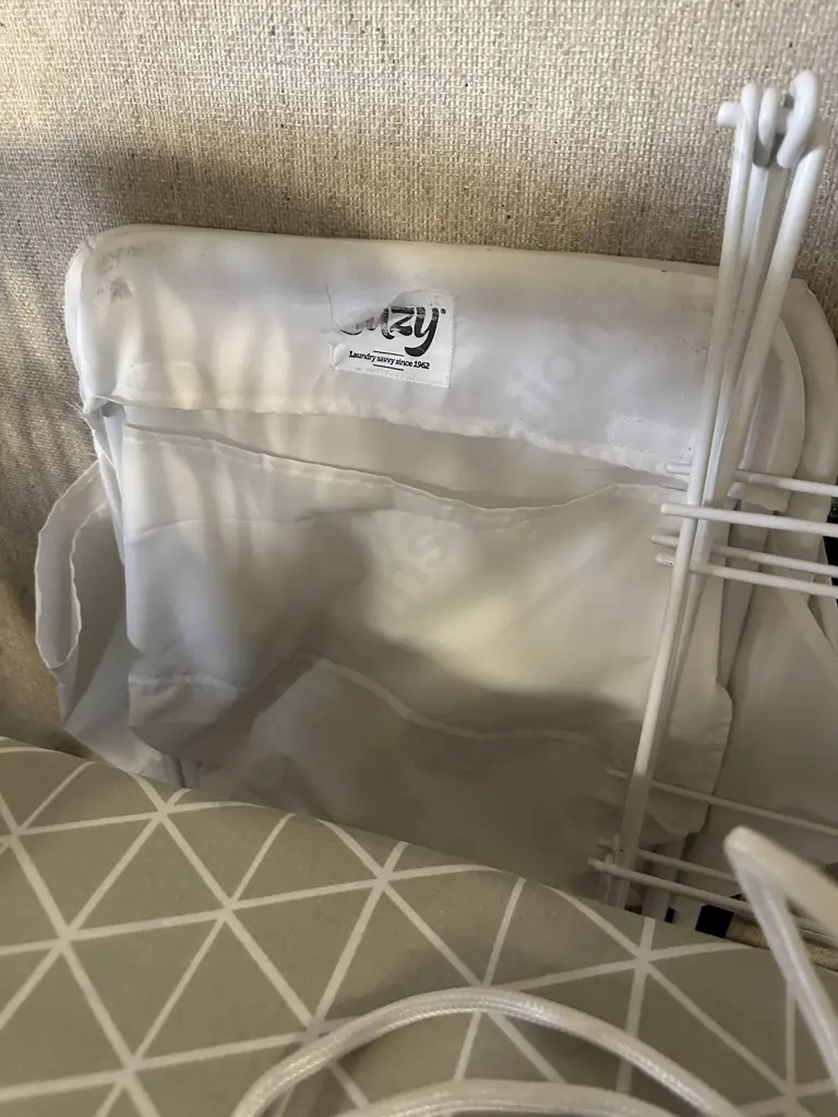 Laundry Items Including Irons x2, Ironing Board, Basket Etc Image 1++
