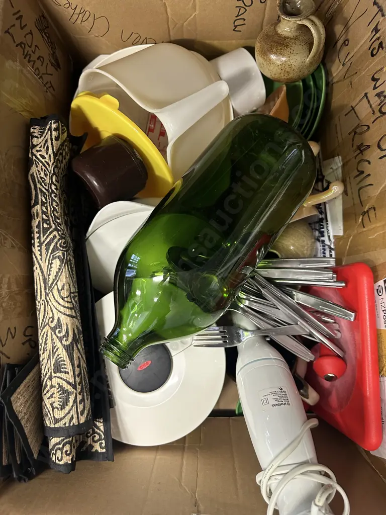 Sheffield Blender, Cutlery, Pottery Items Etc(Donated) Image 1++