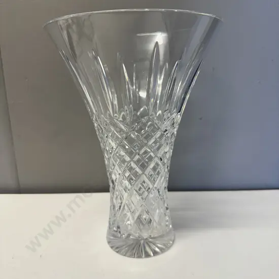 Vintage Cut Crystal Vase H23cm.