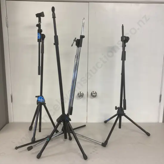 Microphone Stand & 3 Partial Microphone Stands