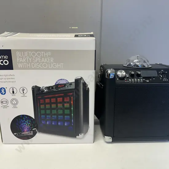 Home & Co Blue Tooth Party Speaker With Disco Light