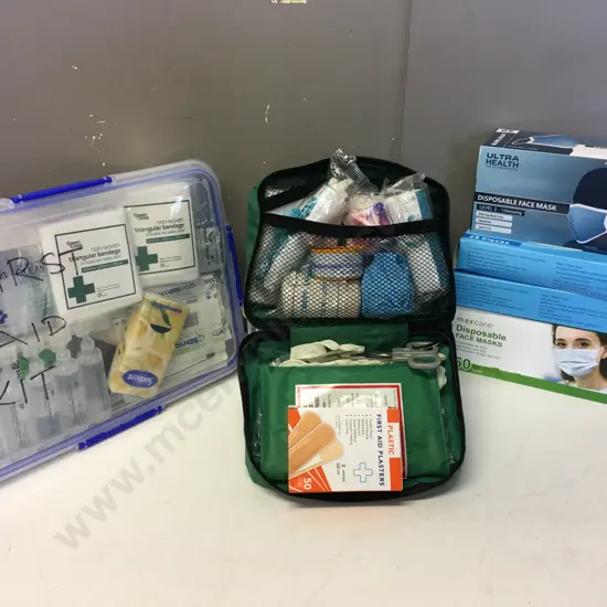 Selection Of Expired First Aid Items, Kits Etc