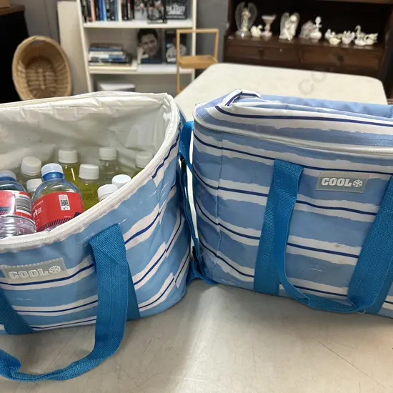 'Cool' Chilly Bags x2 With Fizzy Drinks & Water