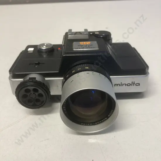 Minolta 110 Zoom SLR  - 110 Format Single-lens Reflex Camera  Japan 1976 -1979.