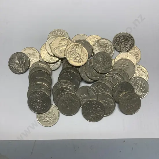 New Zealand 50 Cent Coins