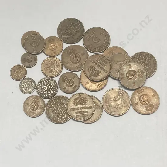 Sweden 1, 2, and 5 Ore Coins(sold with -05)