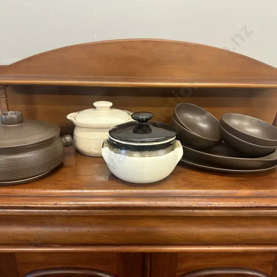 Pottery Items Including Casserole Dishes, Serving Platters Etc(Donated)