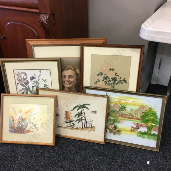 Large Selection Of Vintage Framed Artwork