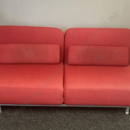 Red Swivel Folding Sofa Bed