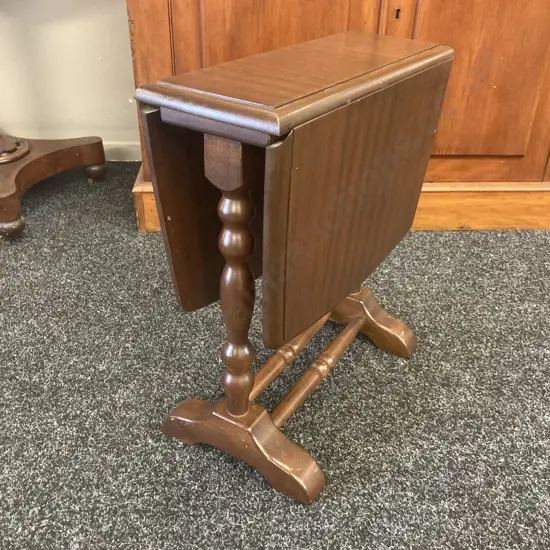 Vintage Small Drop Leaf Occasional Table. H50cm