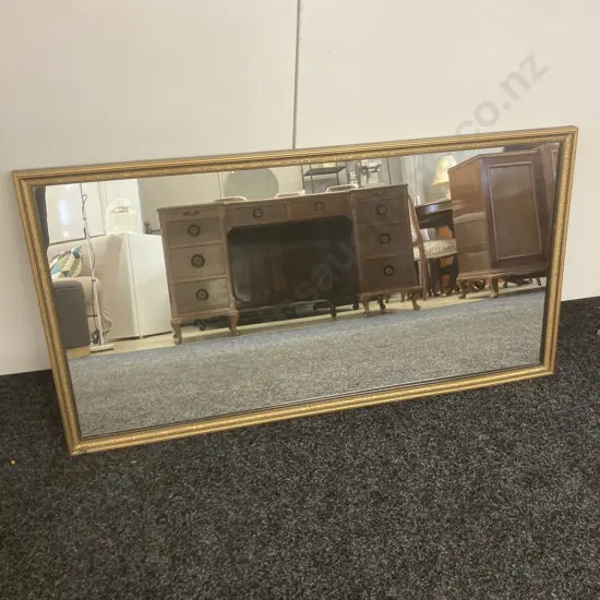 Vintage Rectangular Wall Mirror With A Gilt Frame. 50 x 95cm
