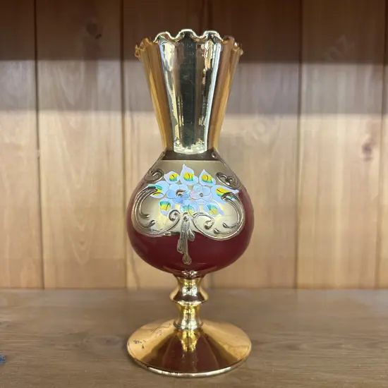 Murano 24Ct Gold Vase H19cm.