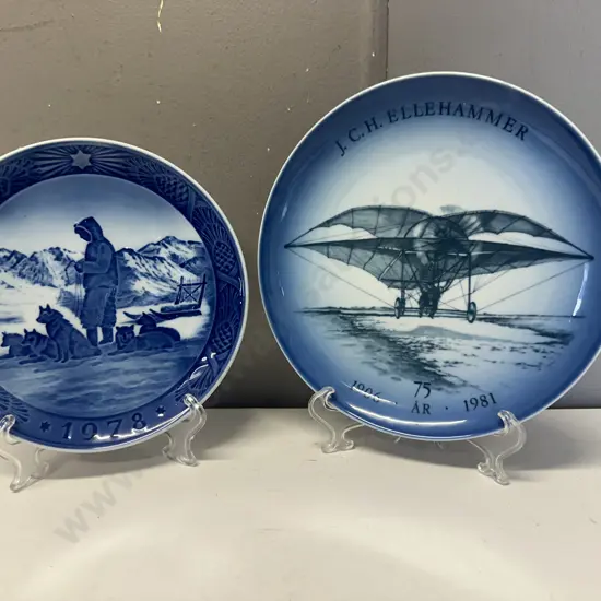 Royal Copenhagen 1978 Christmas Plate & B&G Commemorative Plate