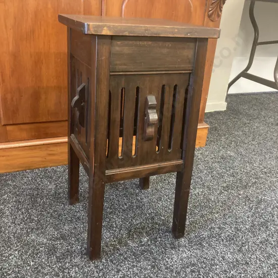 Arts And Crafts Taboret. 58 x 30cm