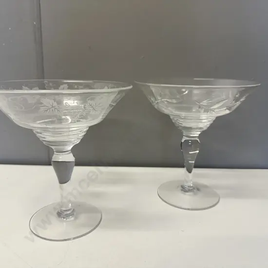 Stuart Crystal Footed Compotes
