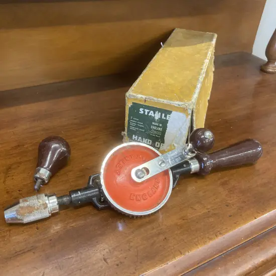 Stanley Hand Drill Model 803 With Original Box, Made In England