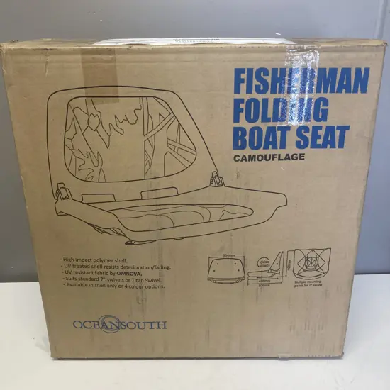OceanSouth Fisherman Folding Seat Camouflage MA 702-15 Folding, padded - 3 Panel