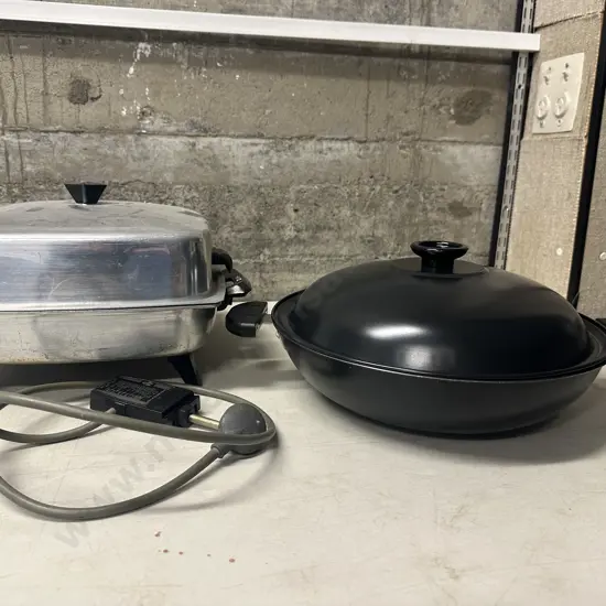 Vintage Zip Frying Pan & Lidded Wok/Pan