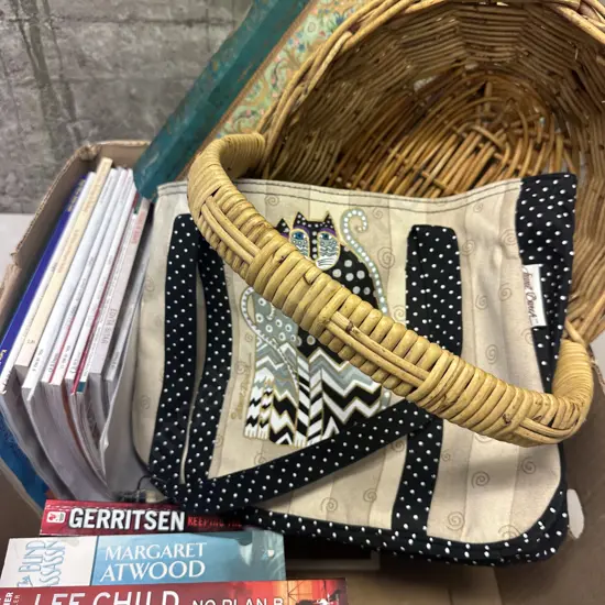  Selection Of Books Including Quilting Books & Laurel Burch Cat Bag Etc