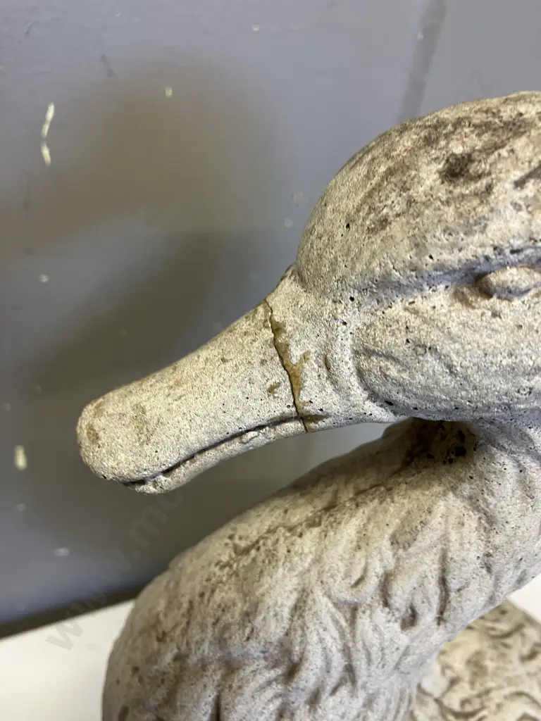 Pair of Vintage Concrete Ducks. H34cm (1 has been repaired) Image 1++
