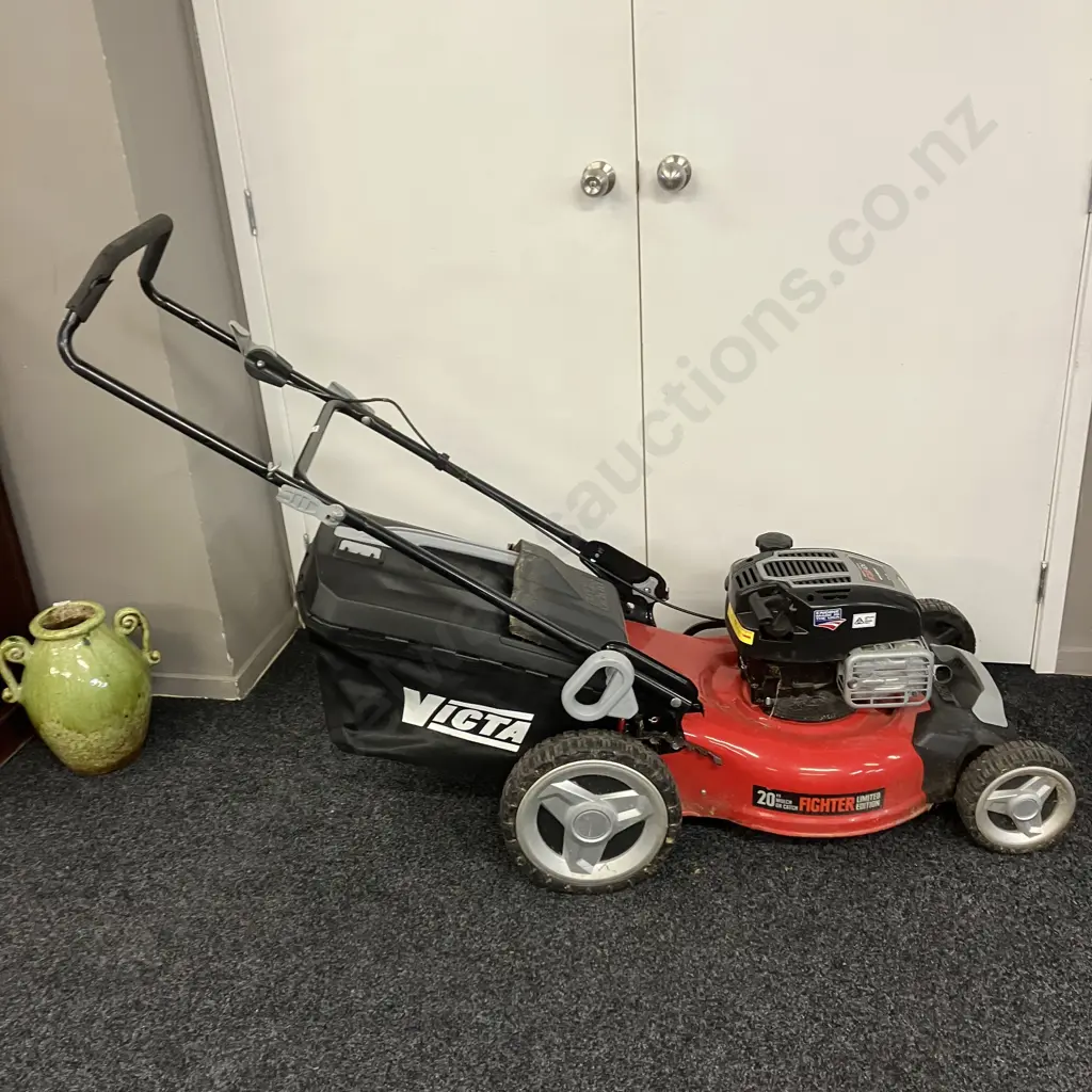 Victa Lawnmower With Catcher - Limited Edition Fighter 20" Mulch or Catch, B&S 163cc Ready Start Image 1++